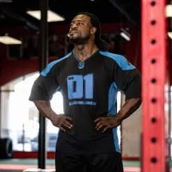 Gorilla Wear Men Athlete T-Shirt 2.0 (William Bonac), Navy/black, Large -Sport & Fitness Shop GW 90548 300r 6