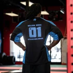 Gorilla Wear Men Athlete T-Shirt 2.0 (William Bonac), Navy/black, Large -Sport & Fitness Shop GW 90548 300r 7