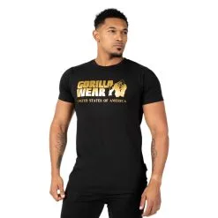 Gorilla Wear Classic T-Shirt, Black/gold, Small