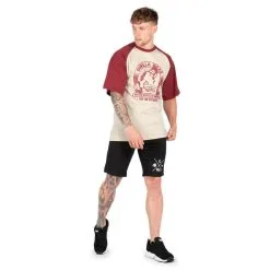 Gorilla Wear Logan Oversized T-Shirt, Beige/red, Large -Sport & Fitness Shop GW 90568 125r 4