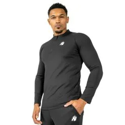 Gorilla Wear Men Gorilla Wear Hamilton Hybrid Long Sleeve, Black, Small -Sport & Fitness Shop GW 90606 900r 3