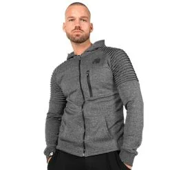 Gorilla Wear Men Delta Hoodie, Grey, Medium