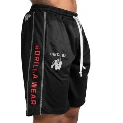 Gorilla Wear Men Functional Mesh Shorts, Black/red, Large/xlarge -Sport & Fitness Shop GW 90904 905r 3