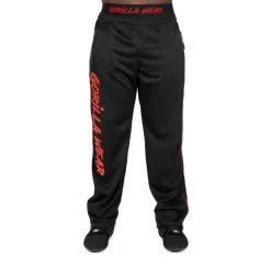 Gorilla Wear Men Mercury Mesh Pants, Black/red, Small/medium