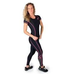 Gorilla Wear Women Carlin Compression Short Sleeve Top, Black/pink, Xsmall -Sport & Fitness Shop GW 91510 906r 5