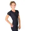 Gorilla Wear Women Carlin Compression Short Sleeve Top, Black/black, Xsmall -Sport & Fitness Shop GW 91510 909r 1