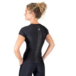 Gorilla Wear Women Carlin Compression Short Sleeve Top, Black/black, Xsmall -Sport & Fitness Shop GW 91510 909r 4