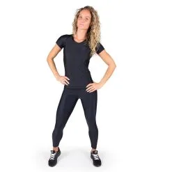 Gorilla Wear Women Carlin Compression Short Sleeve Top, Black/black, Xsmall -Sport & Fitness Shop GW 91510 909r 6