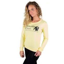 Gorilla Wear Women Riviera Sweatshirt, Light Yellow, Xsmall -Sport & Fitness Shop GW 91702 200r 3