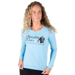 Gorilla Wear Women Riviera Sweatshirt, Light Blue, Xsmall