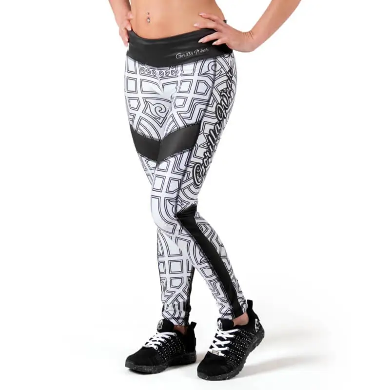 Gorilla Wear Women Pueblo Tights, Black/white, Xsmall 5 Gorilla Wear Women Pueblo Tights, Black/white, Xsmall - Bilde 3