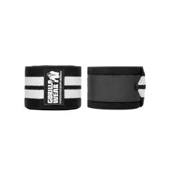 Gorilla Wear Gear Knee Wraps, Black/white, 2 M, Gorilla Wear -Sport & Fitness Shop GW 99111 901 2 4