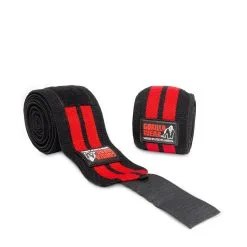 Gorilla Wear Gear Knee Wraps, Black/red, 2.5 M, Gorilla Wear -Sport & Fitness Shop GW 99112 900 25 3