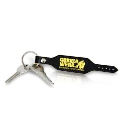 GW Keychain, Black/gold, Gorilla Wear