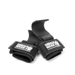 Gorilla Wear Gear Weight Lifting Hooks, Black/white, Gorilla Wear