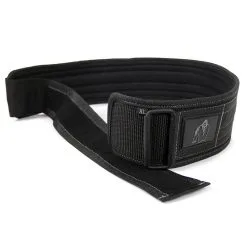 Gorilla Wear Gear 4 Inch Nylon Belt, Black/grey, Small/medium