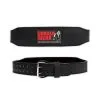 Gorilla Wear Gear 4 Inch Padded Leather Belt, Black/red, Small/medium
