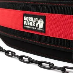 Gorilla Wear Gear GW Nylon Dip Belt, Black/red, Gorilla Wear -Sport & Fitness Shop GW 99193 905 4
