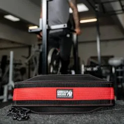 Gorilla Wear Gear GW Nylon Dip Belt, Black/red, Gorilla Wear -Sport & Fitness Shop GW 99193 905 7