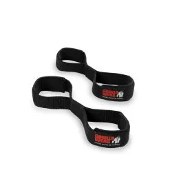 Gorilla Wear Gear Figure 8 Lifting Straps, Black, Small/medium