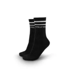 Gorilla Wear Crew Socks 2-Pack, Black, 35-38
