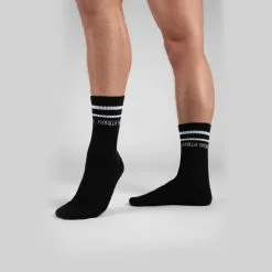 Gorilla Wear Crew Socks 2-Pack, Black, 35-38 -Sport & Fitness Shop GW 99206 900r 3