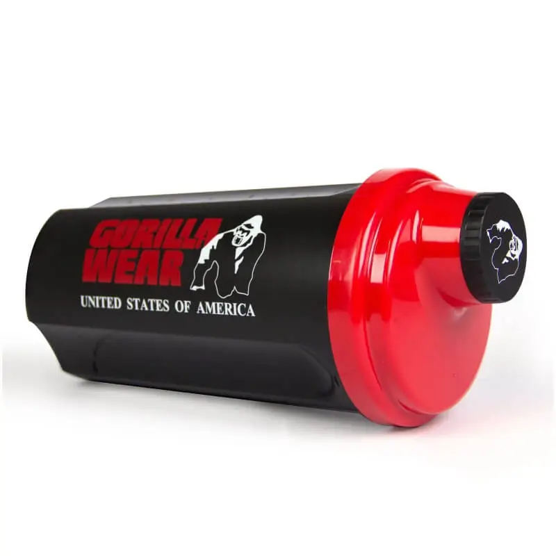 Gorilla Wear Gear Shaker, Black/red, 700 Ml, Gorilla Wear 5 Gorilla Wear Gear Shaker, Black/red, 700 Ml, Gorilla Wear - Bilde 3