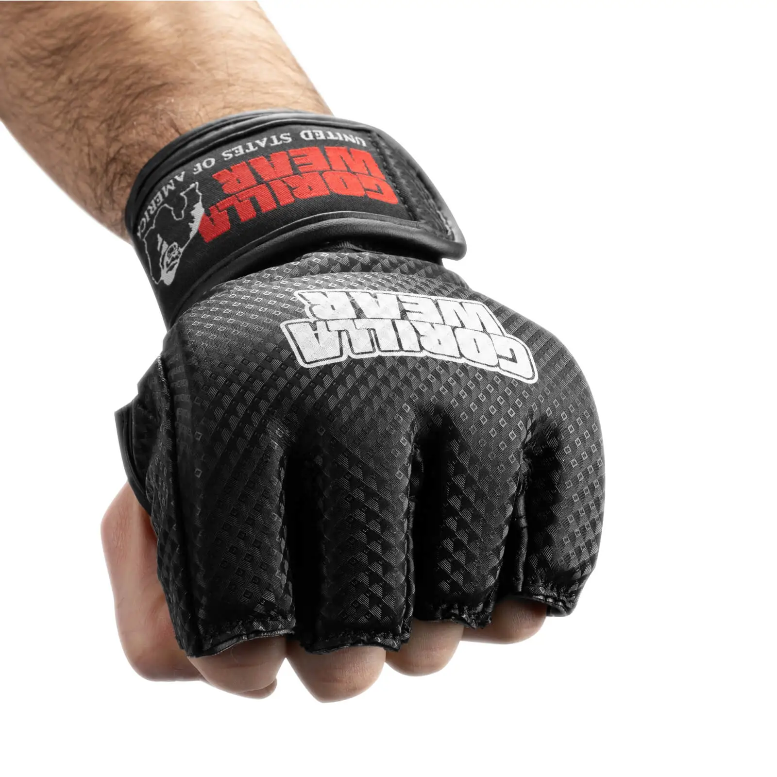 Gorilla Wear Fight Gear Gorilla Wear Berea MMA Gloves, Black/white, S/M 7 Gorilla Wear Fight Gear Gorilla Wear Berea MMA Gloves, Black/white, S/M - Bilde 5