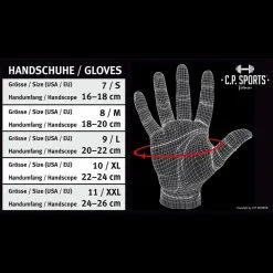 C.P. Sports Maxi Grip Glove, Black, Xsmall -Sport & Fitness Shop GW F13 blackr 2