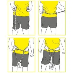 Dip Belt, No Pain No Gain, Black/red, C.P. Sports -Sport & Fitness Shop GW G5 1 blackred 6