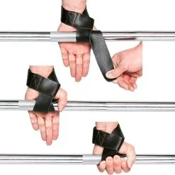 Padded Leather Lifting Straps, Black, C.P. Sports -Sport & Fitness Shop GW T12 5 black 3