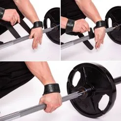 Padded Leather Lifting Straps, Black, C.P. Sports -Sport & Fitness Shop GW T12 5 black 4