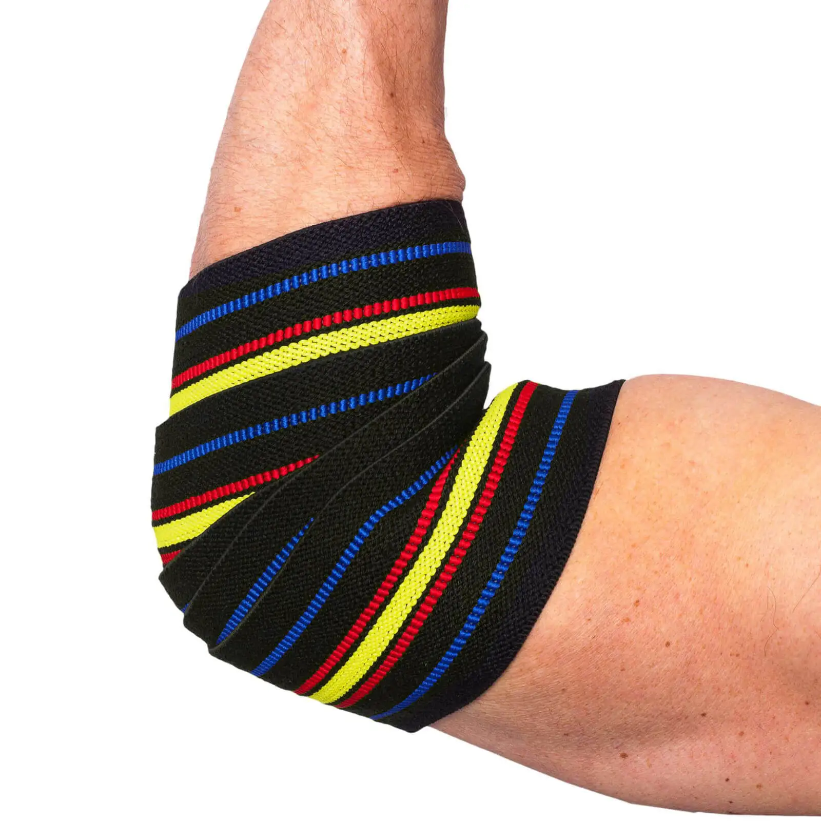 Elbow Wraps Pro, Black/blue/red/yellow, C.P. Sports 6 Elbow Wraps Pro, Black/blue/red/yellow, C.P. Sports - Bilde 4