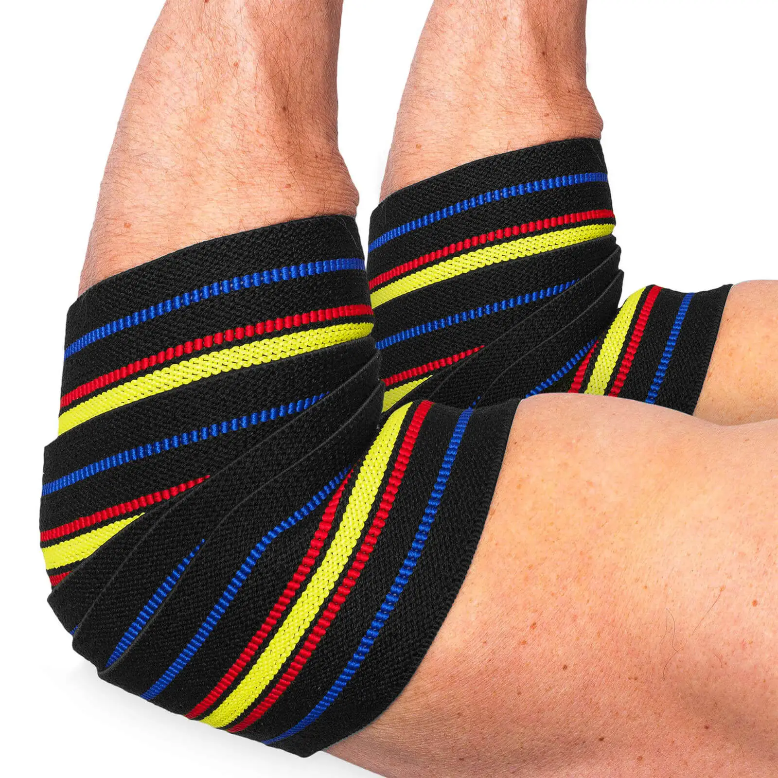 Elbow Wraps Pro, Black/blue/red/yellow, C.P. Sports 7 Elbow Wraps Pro, Black/blue/red/yellow, C.P. Sports - Bilde 5