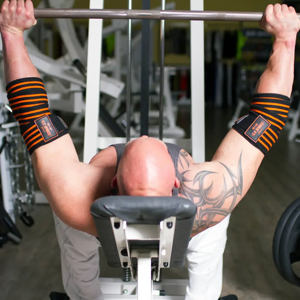 Elbow Wraps Pro, Black/orange, C.P. Sports 7 Elbow Wraps Pro, Black/orange, C.P. Sports - Bilde 5