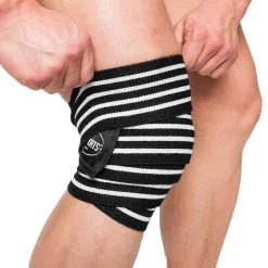 Knee Wraps, Black/white, C.P. Sports