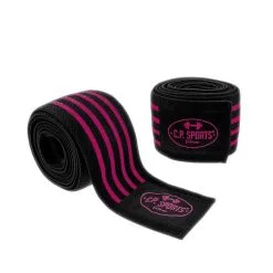Knee Wraps, Black/pink, C.P. Sports -Sport & Fitness Shop GW T25 pink 2