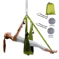 Yogaswing Antigravity Sett, Grønn, InSPORTline