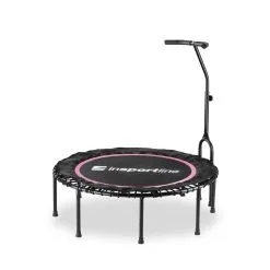 Fjærfri Trampoline Cordy, Med Håndtak 114 Cm, Pink, InSPORTline