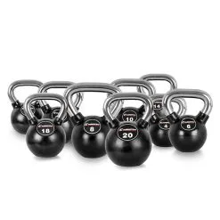 Kettlebell, Gummi/krom 8 Kg, InSPORTline
