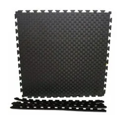 Puslematte Med Kantstykker, 100 X 100 X 2 Cm, Sort/grå, Budo-Nord -Sport & Fitness Shop SB 40007 500 20 2