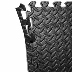 SBI-Fitness Puslematte Med Kantstykker, 60 X 60 X 2 Cm, Sort/grå, Budo-Nord -Sport & Fitness Shop SB 40007 501 20 4