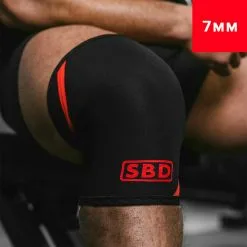 SBD Apparel SBD Knee Sleeves, 7 Mm, Black/red, Xxsmall -Sport & Fitness Shop SBD 212651r 2