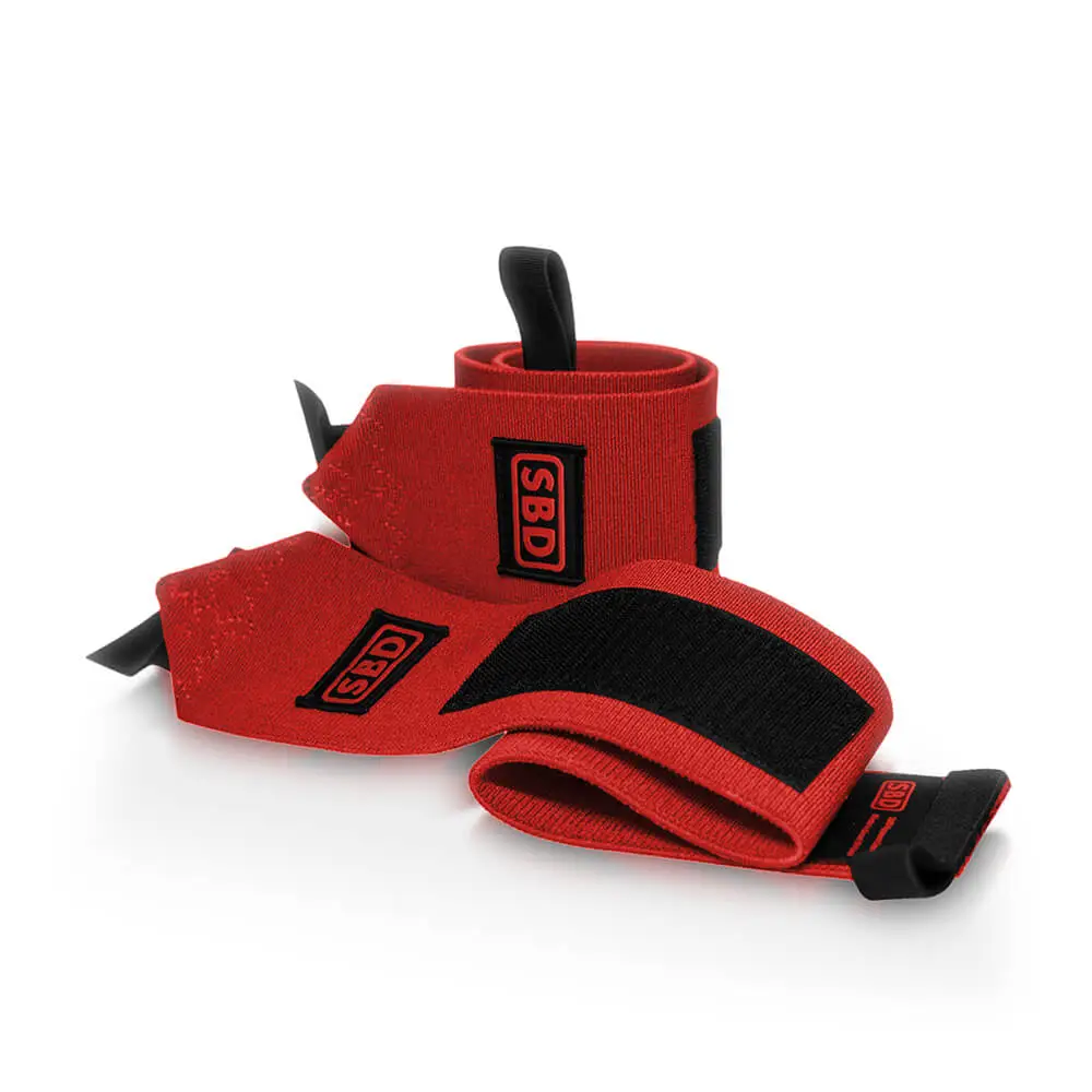 SBD Apparel SBD Wrist Wraps, Stiff, Red/black, Large 3 SBD Apparel SBD Wrist Wraps, Stiff, Red/black, Large