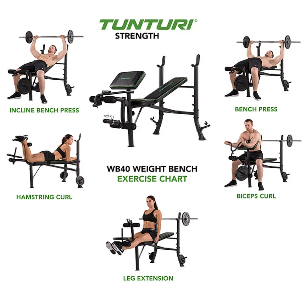 Treningsbenk Weight Bench WB40, Tunturi 6 Treningsbenk Weight Bench WB40, Tunturi - Bilde 4