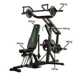 Tunturi WT80 Leverage Gym & Vektpakke 107.5 Kg -Sport & Fitness Shop TU 17TSWT8000 1P 12