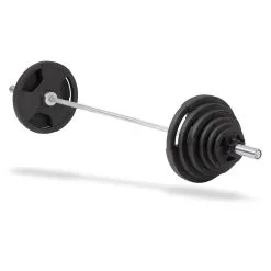 Olympisk Vektstangset De Luxe, Gummi, 135 Kg, Master Fitness