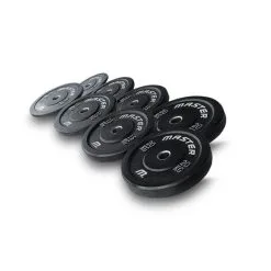 Master Fitness Vektpakke 100 Kg Bumperplates, Master